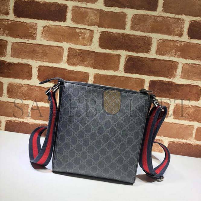 GUCCI BLACK SMALL MESSENGER BAG 523599  (23.5*21*4.5cm)